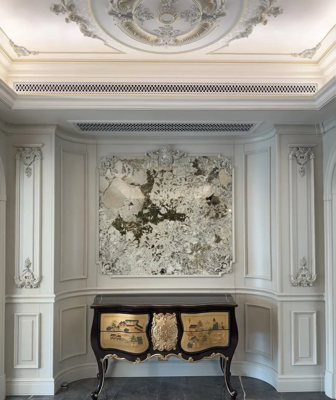 Half round rope twist unpainted wood moulding trim for mirror and furniture decoration