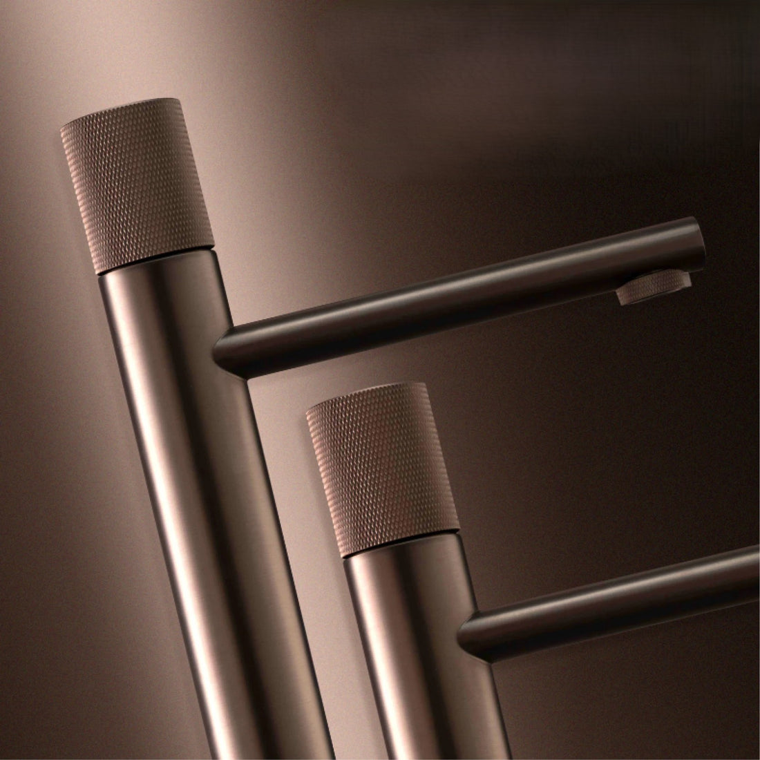 Black brass round basin faucet with single handle hot and cold water control